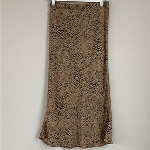 GAP Leopard Print Midi Skirt